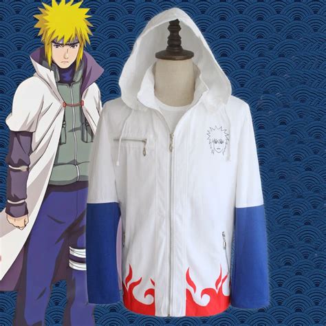 Naruto Cosplay Yondaime Hokage Hoodies Costumes For Man Jacket New