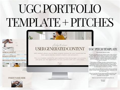 Ugc Creator Portfolio Template And Example Pitches Pitch Guide Etsy