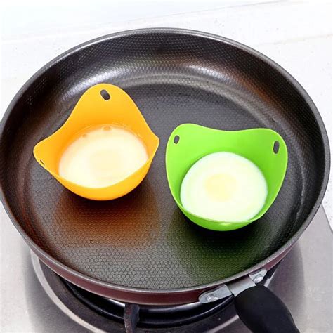 4pc1pc Egg Poachers Silicone Egg Cooker Kitchen Tools Pancake Cookware Bakeware Steam Eggs