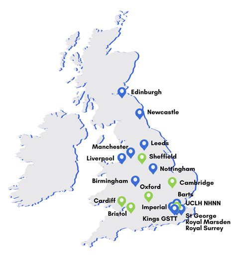 FINAL TESSA JOWELL CENTRE OF EXCELLENCE MAP 2022 | Tessa Jowell Brain