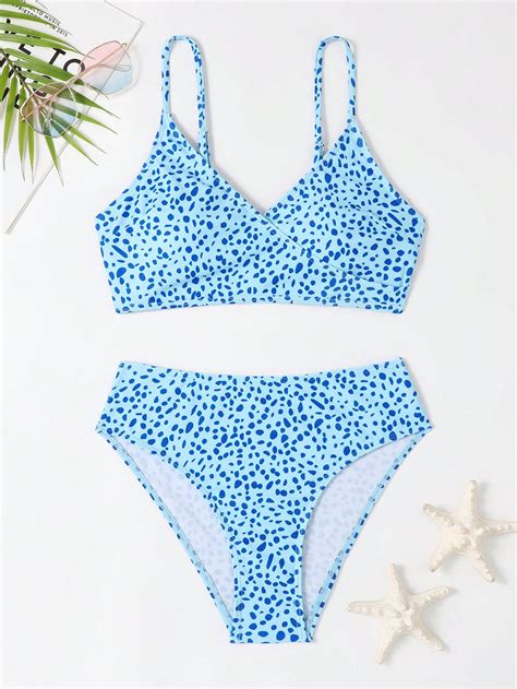 Dalmatian Print Bikini Swimsuit Shein Usa