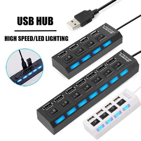 Switch Extension Hub 4/7-port USB2.0 Hub Computer USB Extension Hub One ...