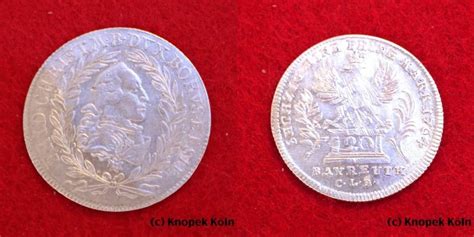 Brandenburg Bayreuth 20 Kreuzer 1764 CLR Friedrich Christian 1763 1769