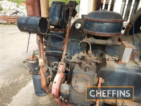 Robey 60hp Single Cylinder Open Crank Sationary Engine Mounted To