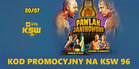 KSW 96 kod promocyjny Zgarnij 5 588 zł z naszym darmowym kodem