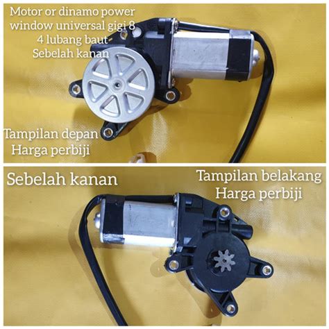 Jual Motor Power Window Universal Gigi 8 Lubang Baut 4 Kanan Atau Kiri