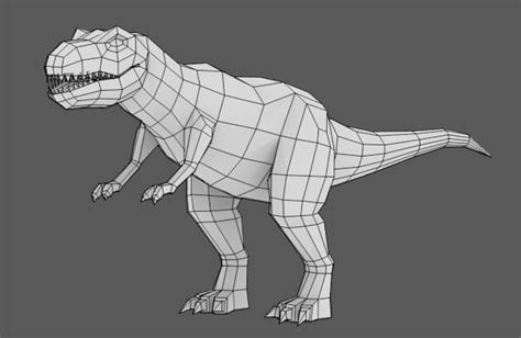 Modeling Uvmapping And Texturing A Low Poly T Rex In Blender Part 1