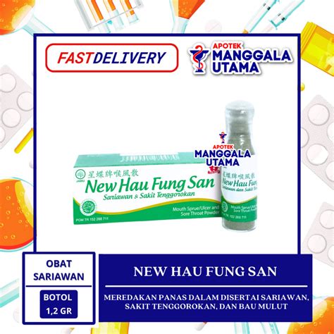 Jual NEW HAU FUNG SAN OBAT SARIAWAN BOTOL Shopee Indonesia