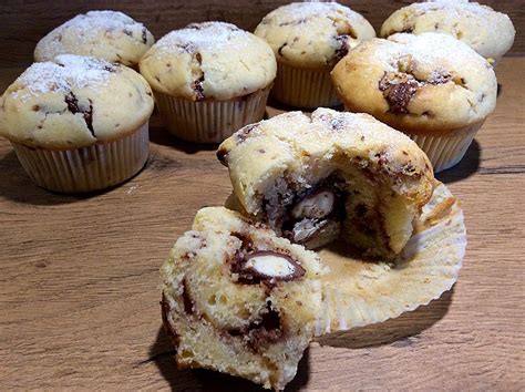 Kinderschokolade Muffins Von Pinktroublebee Chefkoch Muffin Rezept