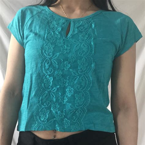 Womens Blue T Shirt Depop