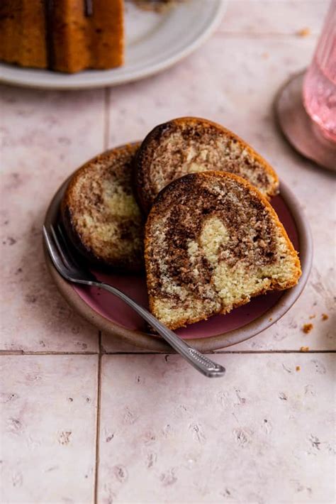 Easy Marble Bundt Cake One Batter Frosting And Fettuccine