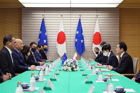 Japan Micronesia Summit Meeting And Other Events The Prime Minister In