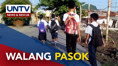 Klase Sa Mga Paaralan Sa Ilang Lalawigan Kanselado Dahil Sa Bagyong