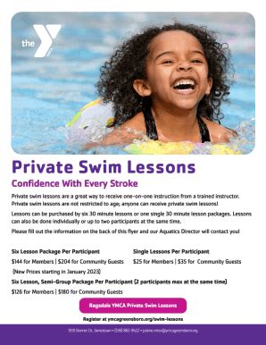 Fillable Online Privat E Swim Lessons Fax Email Print PdfFiller