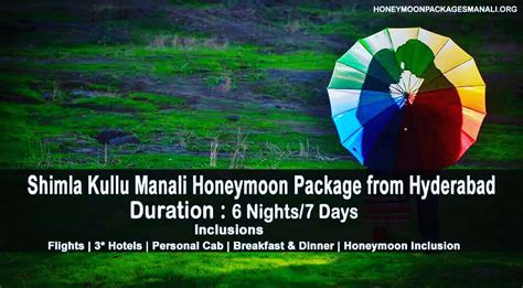 Shimla Manali From Hyderabad Kullu Manali Honeymoon Packages Shimla