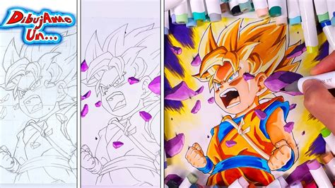 Tutorial Como Dibujar A GOKU SUPER SAIYAN De Dragon Ball Daima How