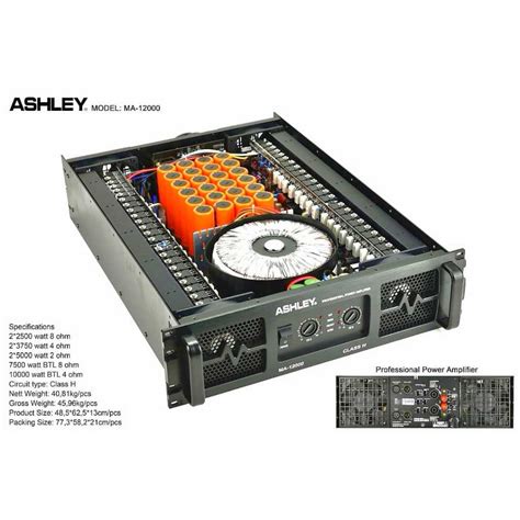 Jual Power ASHLEY MA 12000 MA12000 ORIGINAL CLASS H AMPLIFIER LAPANGAN