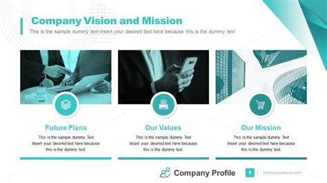 Vision Mission Core Values PowerPoint SlideModel