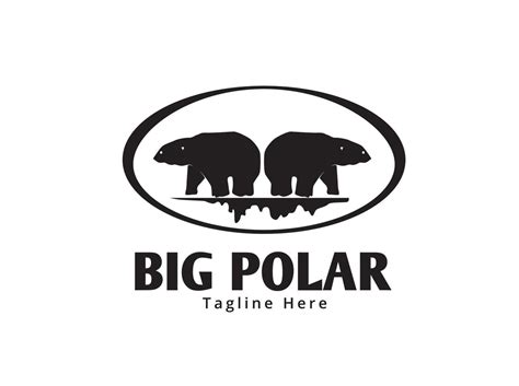 Big Polar Bear Logo 12808375 Vector Art at Vecteezy