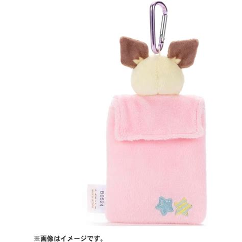 Plush Card Case Pichu Pok Mon Pok Peace Meccha Japan