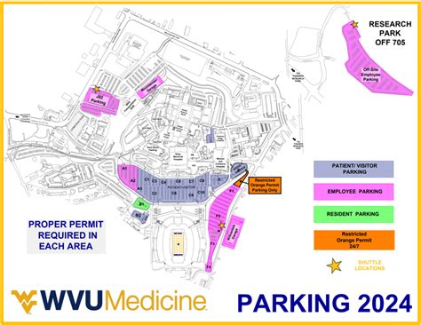 Resident Parking Information at JW Ruby Memorial Hospital | School of ...