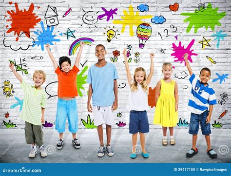 Playful Kids stock photo. Image of cheerful, learning - 39417150 