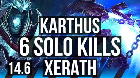 KARTHUS Vs XERATH MID 15 2 6 Legendary 6 Solo Kills 400 Games