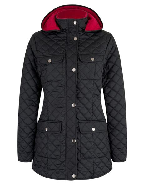 Quilted Hooded Jacket At Cotton Traders