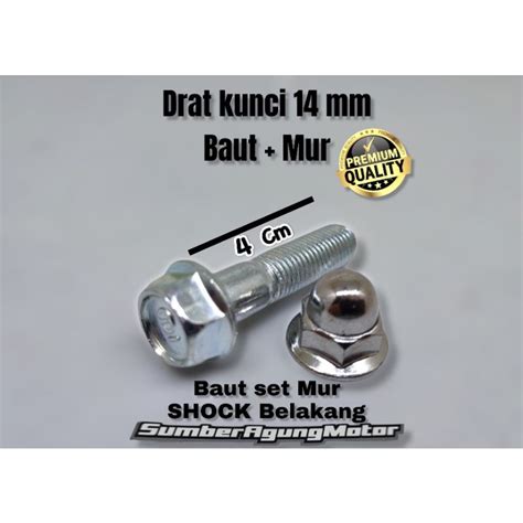 Jual Baut Set Mur Skok Shock Shockbreaker Belakang Cm Drat Semua