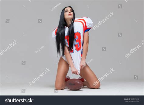 Side View Sexy Sporty Brunette Dressed Stock Photo Shutterstock