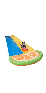 Amazon Sloosh Ft Double Water Slide With Boogie Boards Lawn