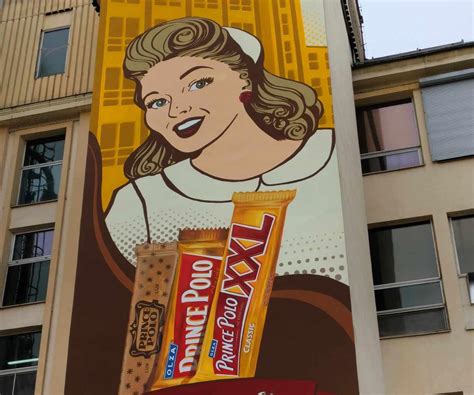 Cieszyn mural na pamiątkę 100 lecia powstania fabryki produkującej