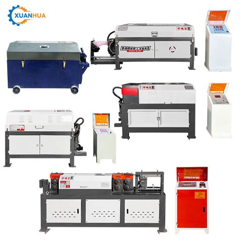 Steel Electric Rod Bar Rebar Wire Rod Straightening And Cutting Machine