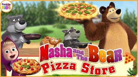 Masha And The Bear Pizza Store Pizza Maker Game Pizza Delivery Game