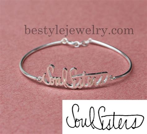 Actual Handwriting Bracelet Signature Bangles Name Bracelet T