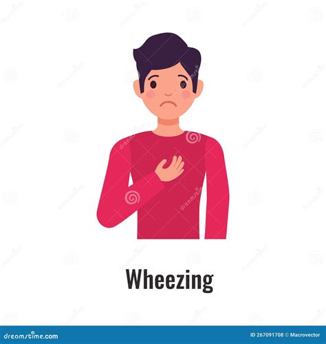 Asthma Symptom Illustration Stock Vector - Illustration of inhaler