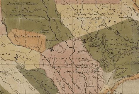 Texas Land Grant Map - 1834 – Copano Bay Press