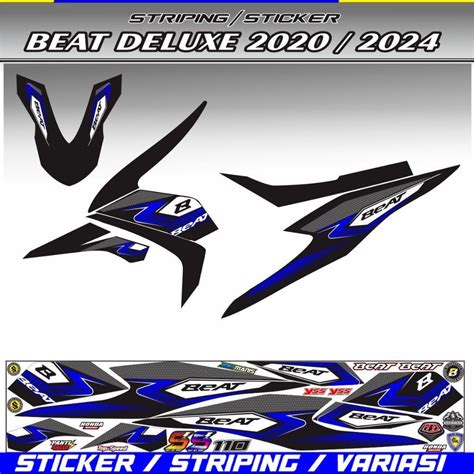 Jual Stiker Elegan Striping Variasi Beat Deluxe Variasi Stiker Lis