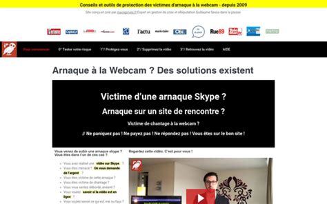 Arnaque Chantage Webcam SOLUTIONS Victime dArnaque à la Webcam