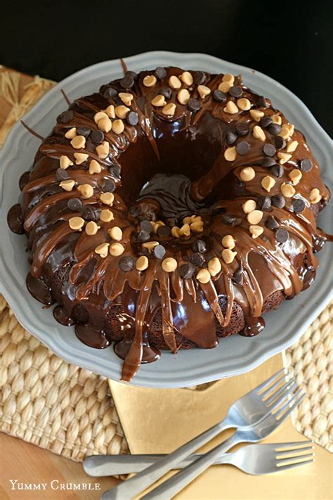 Chocolate Peanut Butter Bundt Cake