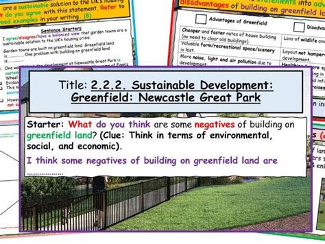 Wjec Gcse Theme 2 L13 Rural Urban Links Greenfield Case Study