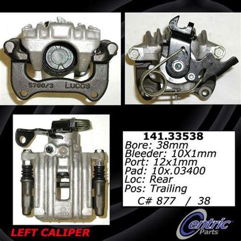 Sell CENTRIC 141.33538 Rear Brake Caliper-Premium Semi-Loaded Caliper ...