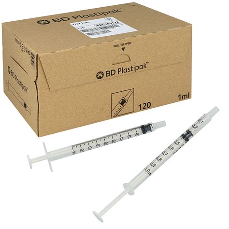 Tuberkulinspritze BD Plastipak 1 ml Luer Lock 120 Stück