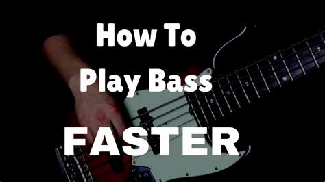 Speed Exercises For Bass How To Play Faster Youtube