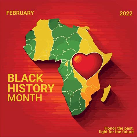 black history month in pan african colors african 17378865 Vector Art ...