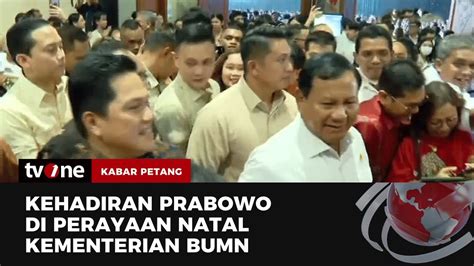 Prabowo Subianto Hadiri Acara Perayaan Natal Kementerian Bumn Kabar