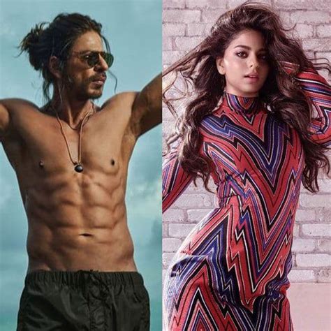 Pathan Suhana Khan In Awe With Daddy Cool Shah Rukh Khan S Pack Abs