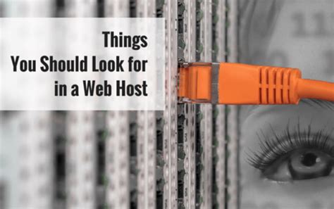 Things You Should Look For In A Web Host Noupe