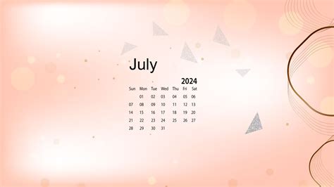 July 2024 Calendar Screensaver Calendar 2024 Printable Calendar 2024