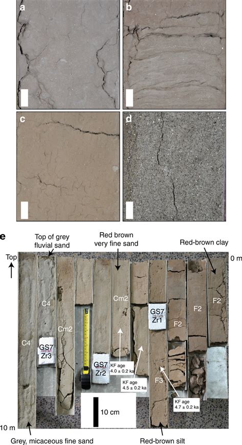 Characteristics Of Sediments In Cores Ad Detailed Sedimentary